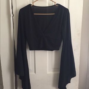 Black crop top